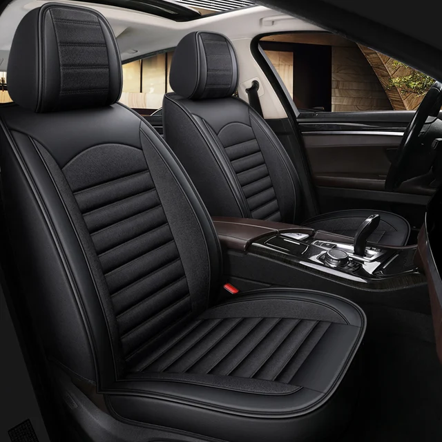 모든 계절을 위한 완벽한 자동차 인테리어 업그레이드: YUCKJU 유니버설 가죽 카시트 커버