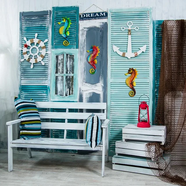 3 db Fém Sűrűség Fali Dekoráció Szabadtéri Beltéri Művészet Szobrászat Lógó Otthoni Kerti Hálószobához - Image 3