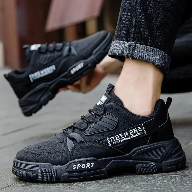 Action Leather Sneakers Shoes Men 