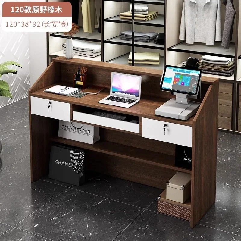 Hairdressing Reception Furniture Customer Center Clothing Store Display Table Beauty Salon Recepcion Beauty Salon Exhibitor Bar