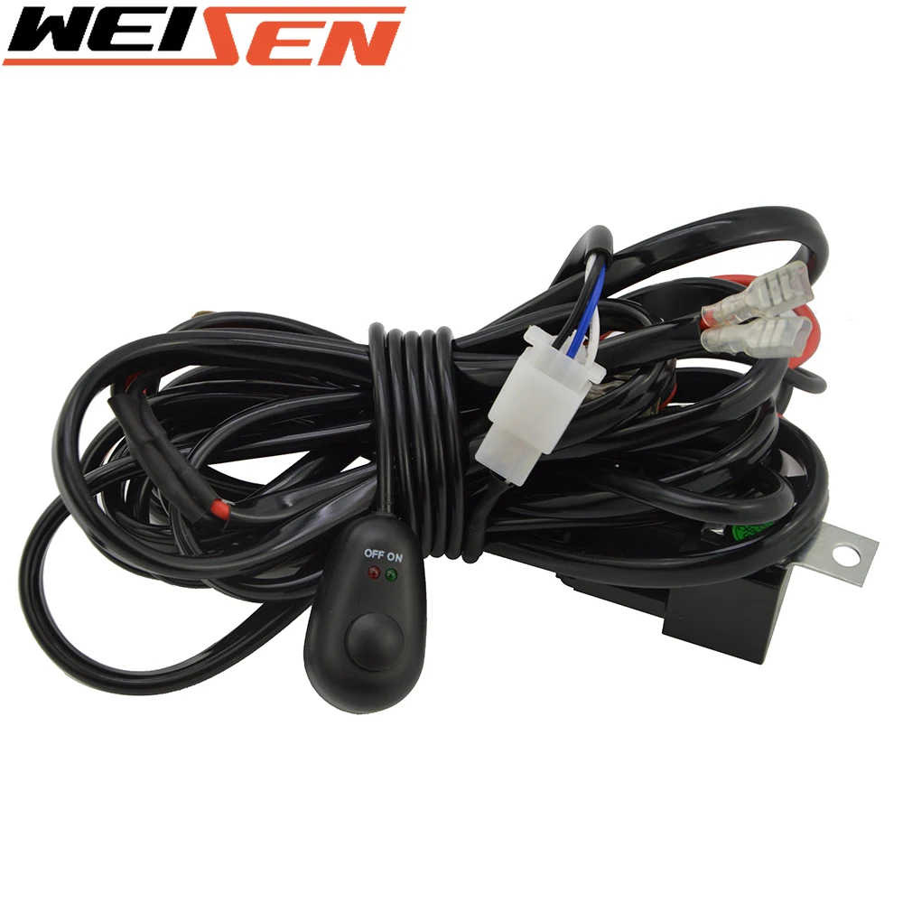 

Аксессуары для автомобильного освещения 3 м жгут проводов 40 А релейный предохранитель ВКЛ./ВЫКЛ. Стробоскопический пульт дистанционного управления Водонепроницаемый переключатель Красный 2-проводной комплект