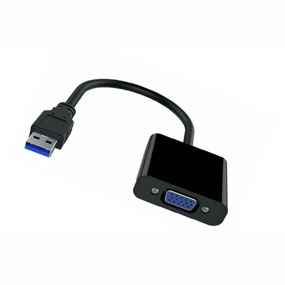 Adapter konwerter USB 3.0 do VGA 1080P HD zewnętrzny kabel konwertera dla projektor do komputera TV Monitor kabel VGA ekranu