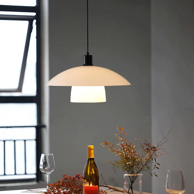 

2024 Nordic minimalist restaurant ceiling chandelier Medieval designer Danish PH5 Wabi sabi lamp Dining table bar chandelier