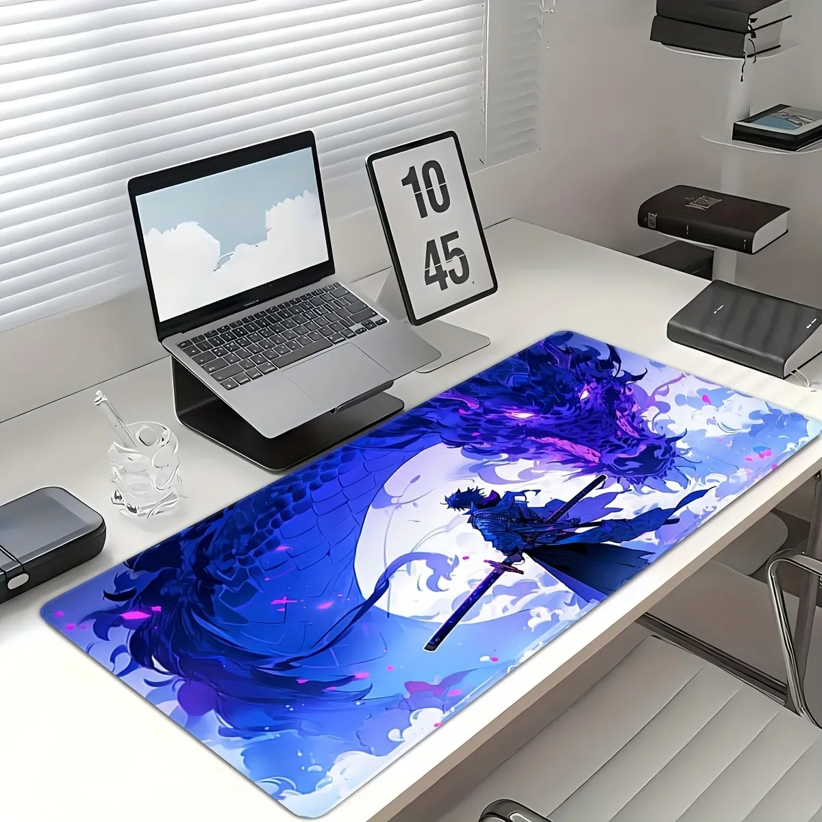 드래곤 보이 애니메이션 패턴 게이밍 마우스 패드, 2mm 세척 가능 미끄럼 방지 내구성 고무 바닥, 게이머 및 사무실 사용에 적합