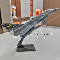 ⁦بالعربي: مجسم طائرة حربية شبح رمادية 23 سم | Premium Alloy Stealth Fighter Diecast Model 23 cm⁩ - الصورة ⁦6⁩