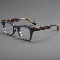 Lunettes de lecture carrées pour hommes et femmes, Anti-lumière bleue, tendance, monture ronde Ultra légère, presbytes, monture unisexe 3