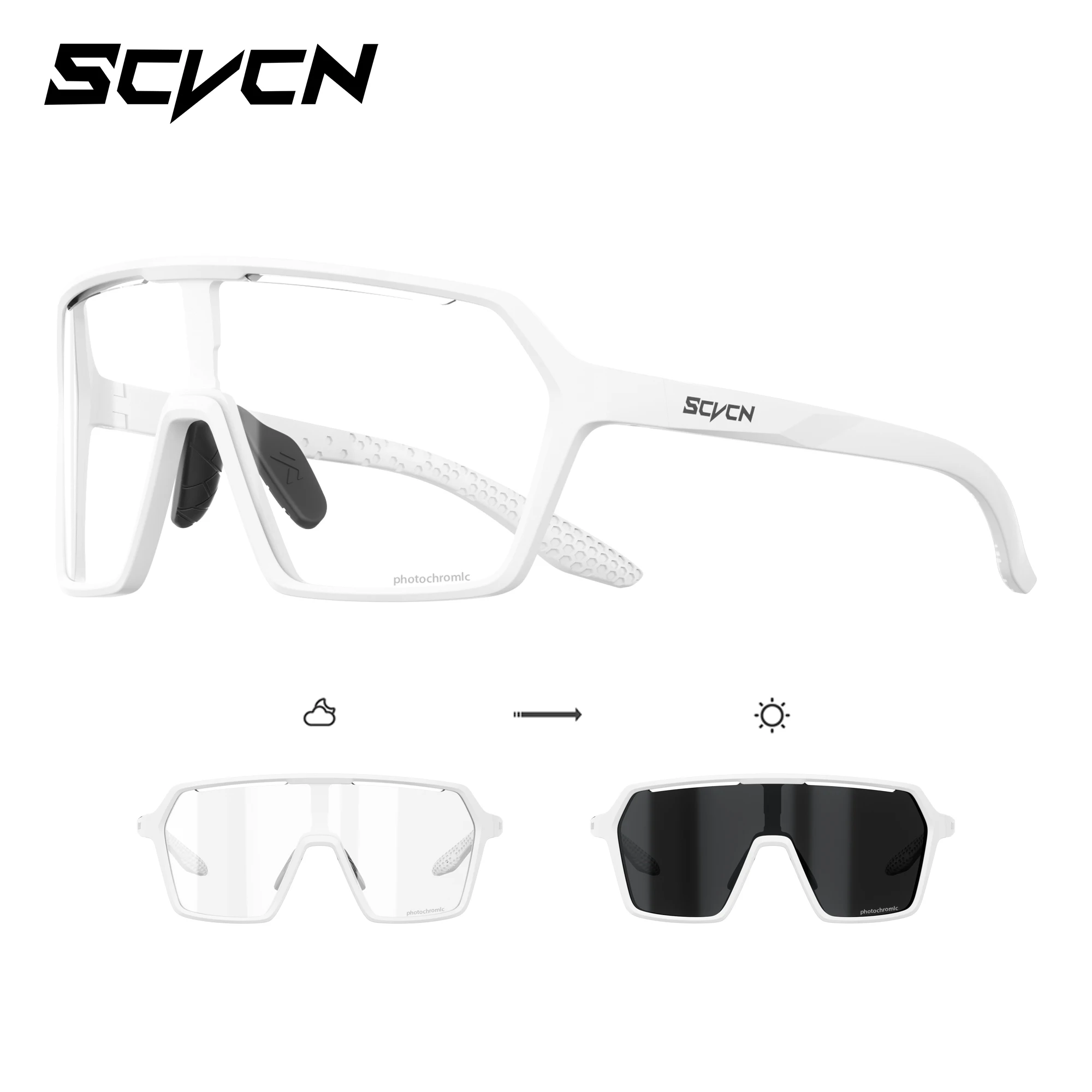 Photochromic UV400 Outdoor Sports Eyewear - Unisex Cycling, Running, and Hiking Sunglasses