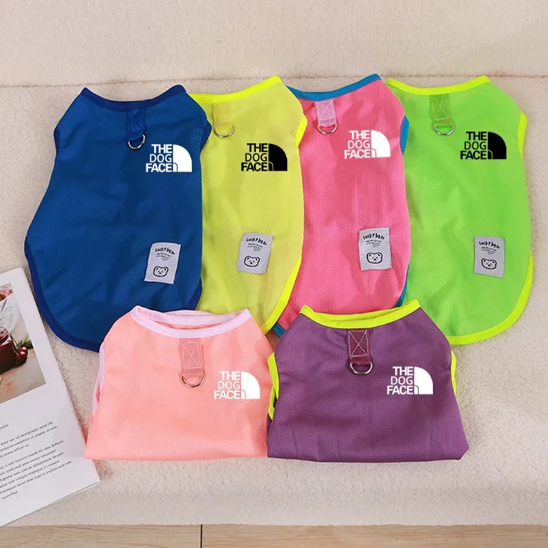 

Summer The Pet Dog Clothes Mesh Thin Dogs Vest For Small And Medium Chihuahua French Bulldog Pure Cotton T-shirt Perro