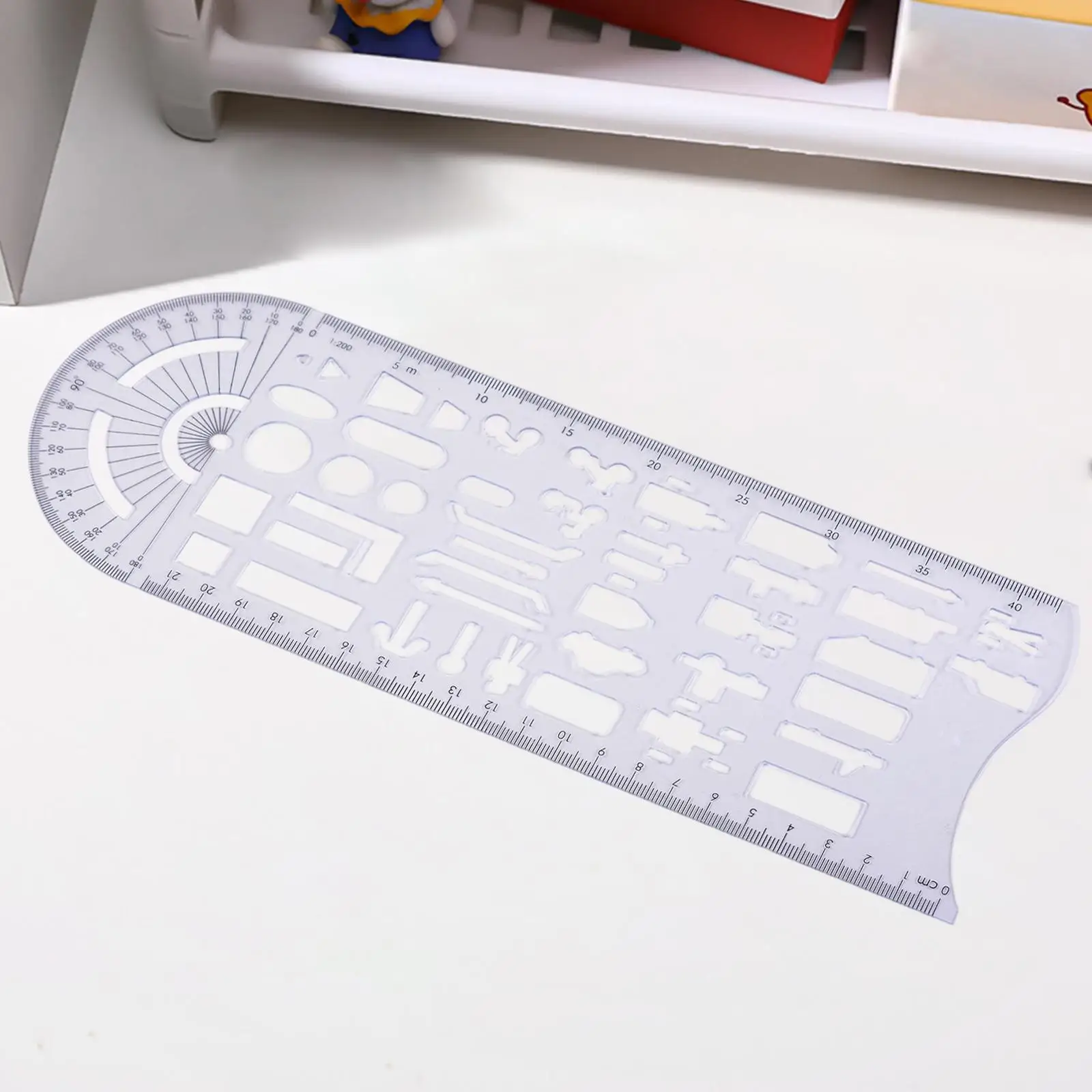 Drawing Ruler Traffic Accident Symbols Drawing Template Measuring Tool