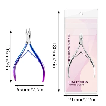 Gradient Cuticle Nippers, Surgical Steel Sharp 6