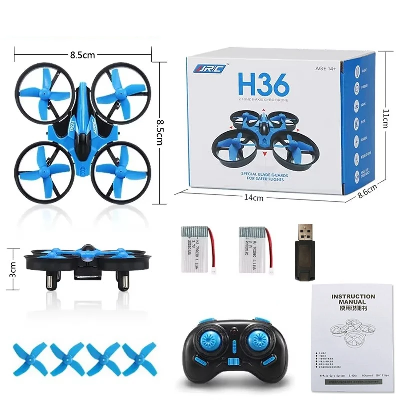 Mini Drone per Principianti, Elicottero Tascabile con Telecomando 2.4G, Aereo Radiocomandato con LED, Quadricottero RC, Giocattolo Regalo - immagine 6