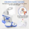 Button Maker Machine Installation-Free DIY Button Pin Maker Machine Badge Press Machine Blue Easy to use Great gift
