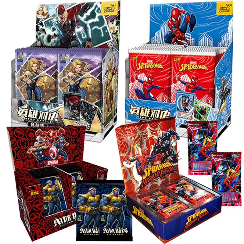 Marvel Avengers Hero Card Box Creation Board Game Spider Man Hero