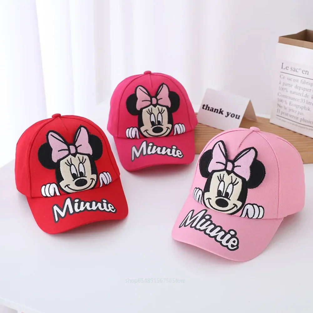 

Cartoon Children's Hat Summer Girls Boys Adjustable Caps Sunhat Mickey Mouse Minnie Baseball Cap Kids Hip Hop Hat Christmas Gift