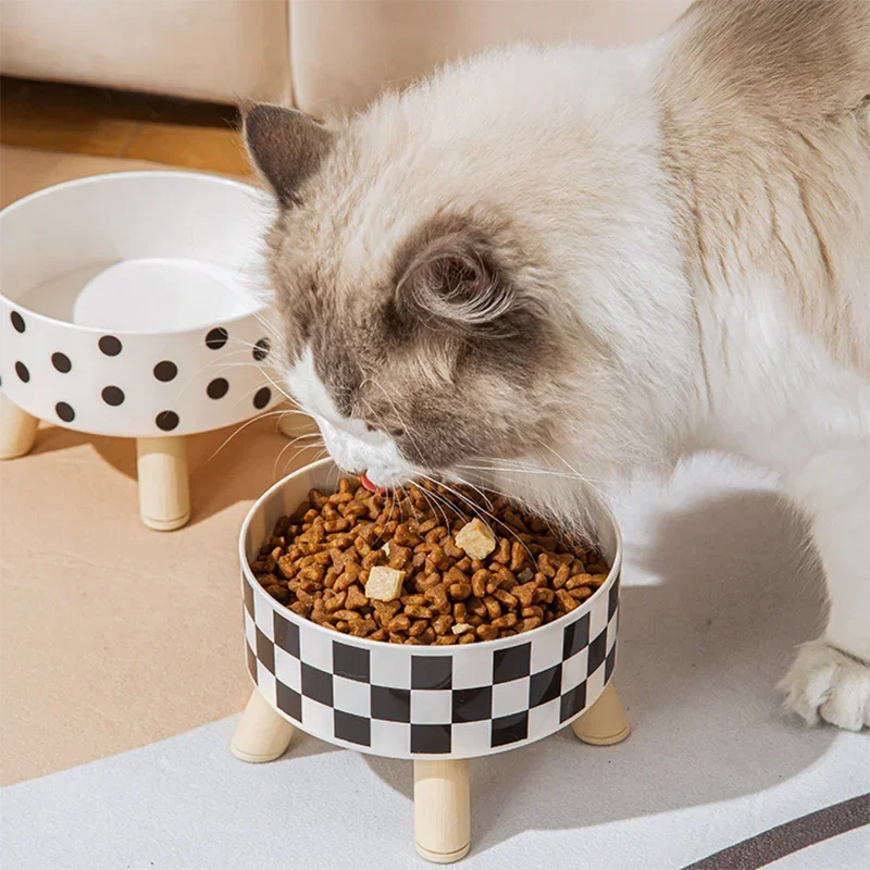 Title 7, Elevated Cats Feeder Bowl Anti-choking Raised C...