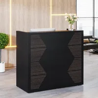 Front Desk Counter, 47 Inch Small Retail Counter Checkout, Lobby,  Small Office, Reception Area (47.2" W x 19.7" D x 43.3" H) 1