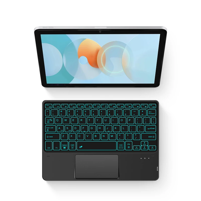 Teclado sem Fio Bluetooth com Touchpad Blackview Tab18 Tablet Tab 18 16 15 13 12 11 10 Pro Oscal Pad 8
