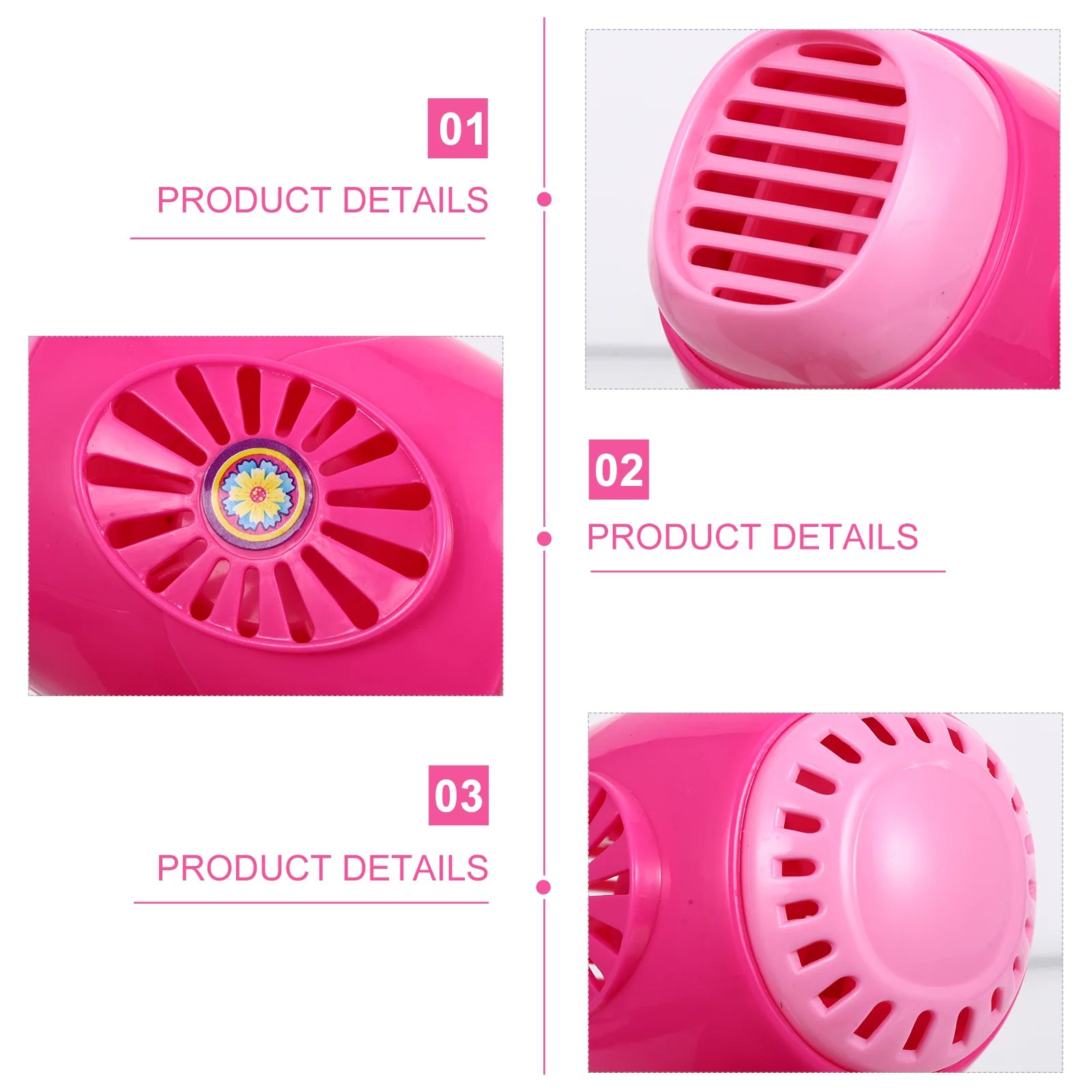 Hair Dryer Simulation Toys Dollhouse Decoration Mini Prop Washing Machine Electric Model Pink Pretend Play Child