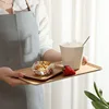 Ashwagandha Wooden Tray Cake Bread Tray Bakery Pastry Display Wooden Flat Tray Household Kitchen Storage Tray 3