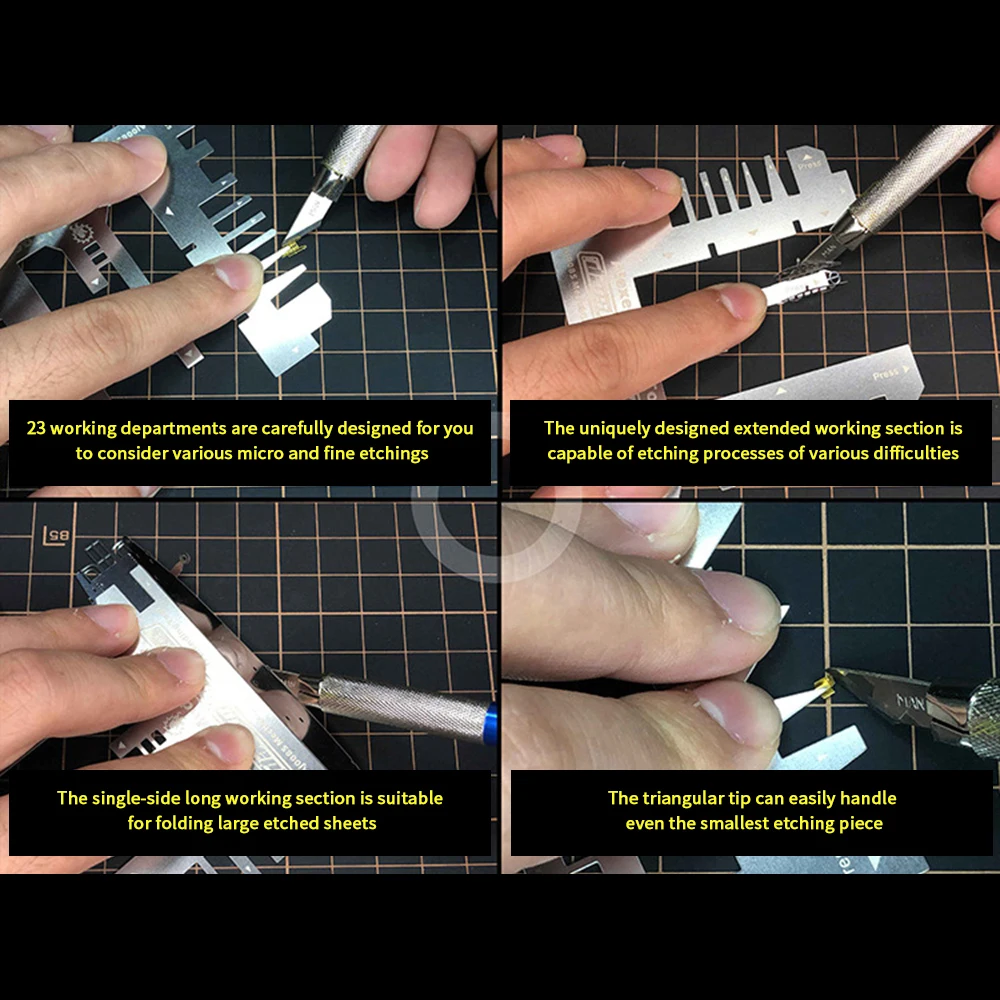 Tanks Ships Photo Etched Parts Bending Tool Hand Pressure Auxiliary Ruler