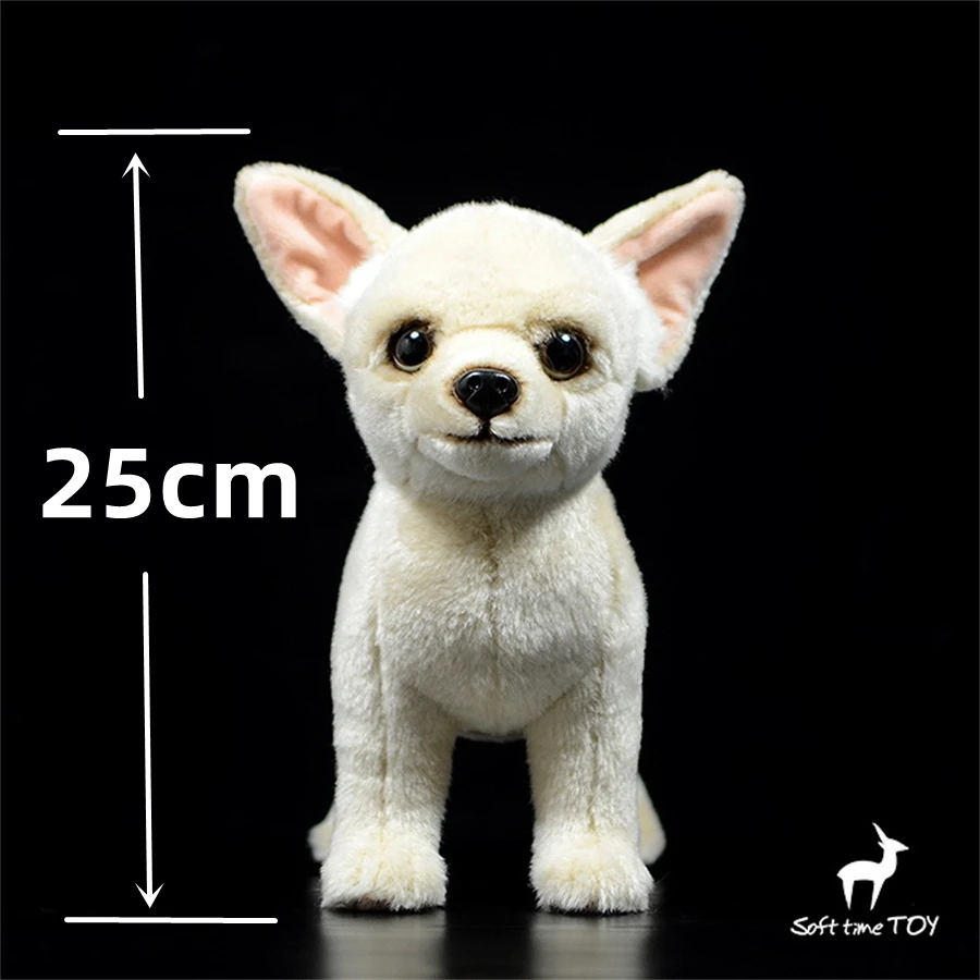Chihuahua Dog High Fidelity Anime Cute Plushie Dog Plush Toys Lifelike Animals Simulation Stuffed Doll Kawai Toy Gifts For Kids 2