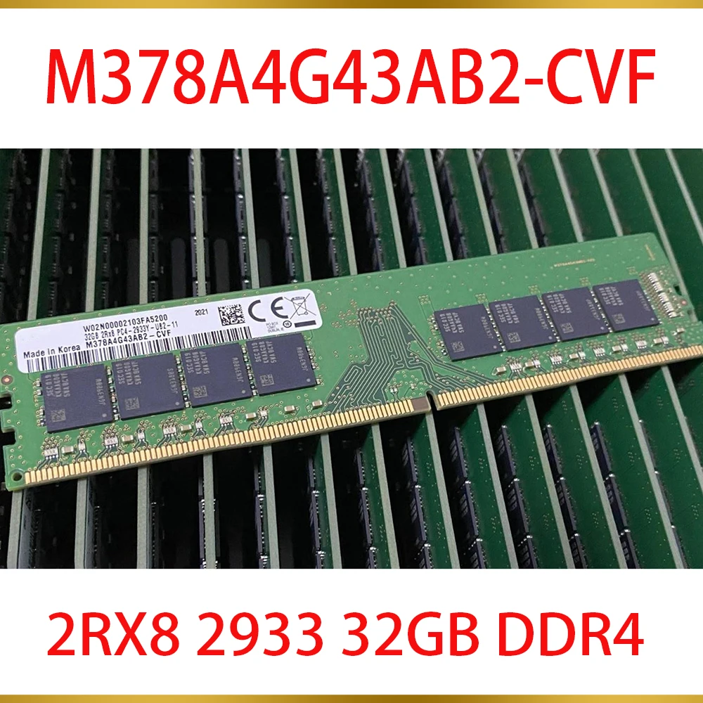 1Pcs RAM For Samsung 2RX8 2933 32GB DDR4 PC4 2933Y Desktop Memory DIMM M378A4G43AB2 CVF