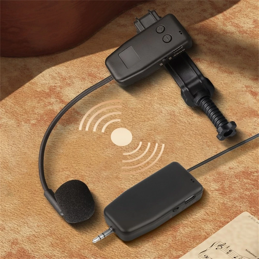Wireless 2 4G Mic Solution for Violin Viola Cello Players Robust Connection with Simultaneous Charging Capability