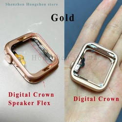 Original Aluminum Body Plate Replacement for Apple Watch Middle Frame - Enhanced Side Roller and Digital Crown Compatibility (Red)