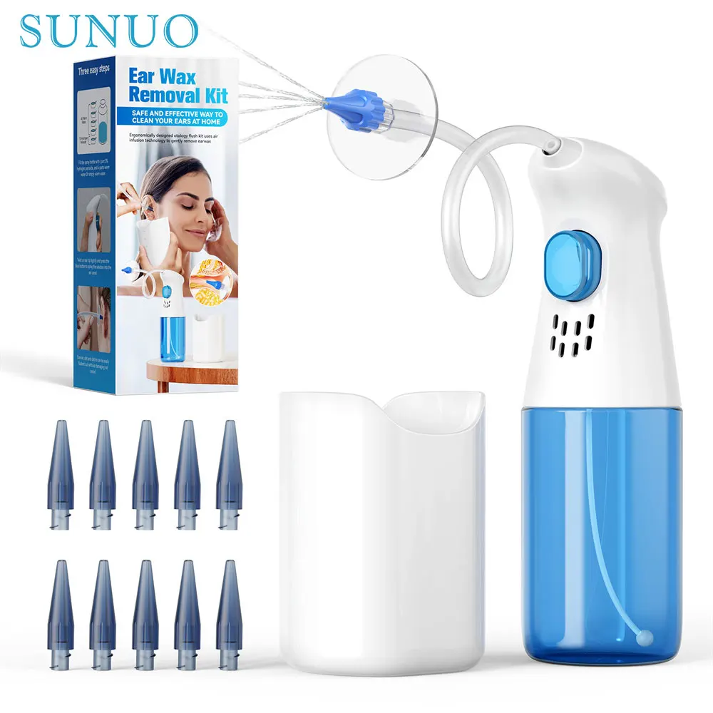 Ear Wax Removal Manual Ear Cleaner Water Earwax Removal Kit Ear Irrigation Flushing System Ear Cleaning Kit Safe and Effective