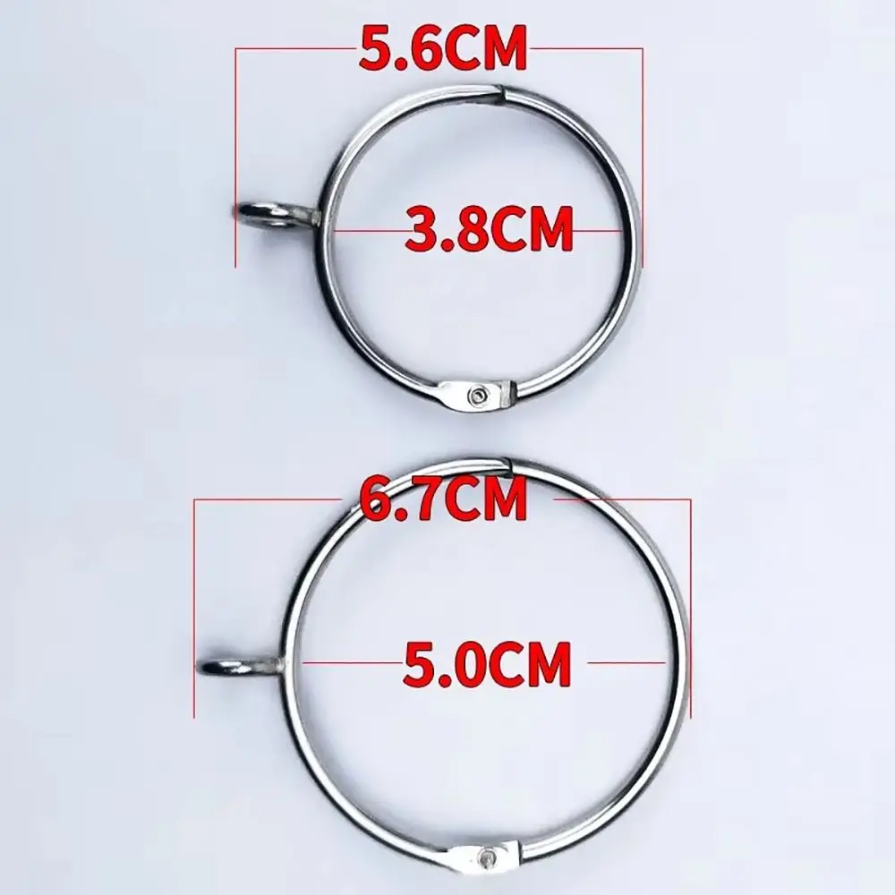 38/50mm Curtain Hanging Ring 10Pcs Metal With Eyelet Shower Curtain Towel Hook Storage Tool Bathroom Hardware