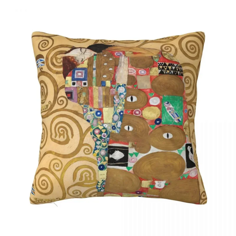 

Gustav Klimt Art Pillow Cover Abstract Print Cushion Cover Design Pillow Case Novelty Pillowcases For Sofa Car Home Decor