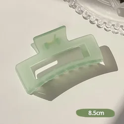 Elegant Transparent Hair Claw Clip for Women and Girls - 2023 Edition (Green)