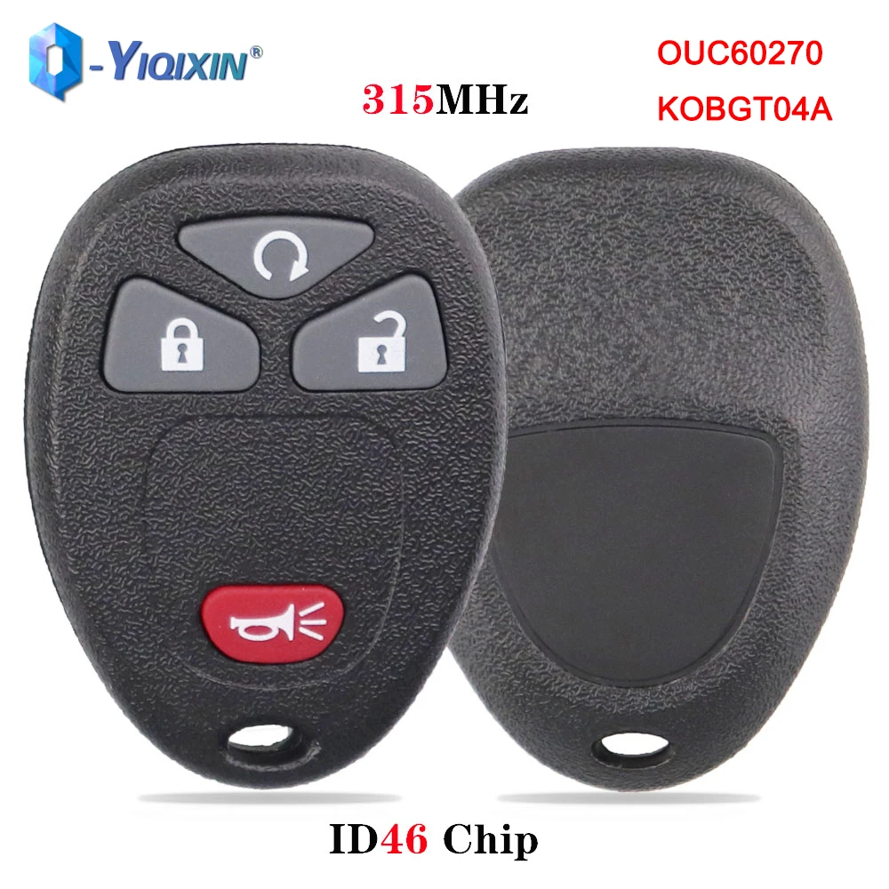 YIQIXIN 4 Button Remote Control Keyless Car Key For Chevrolet GMC Yukon Suburban Tahoe Traverse Cadillac Escalade XL 1500 Buick