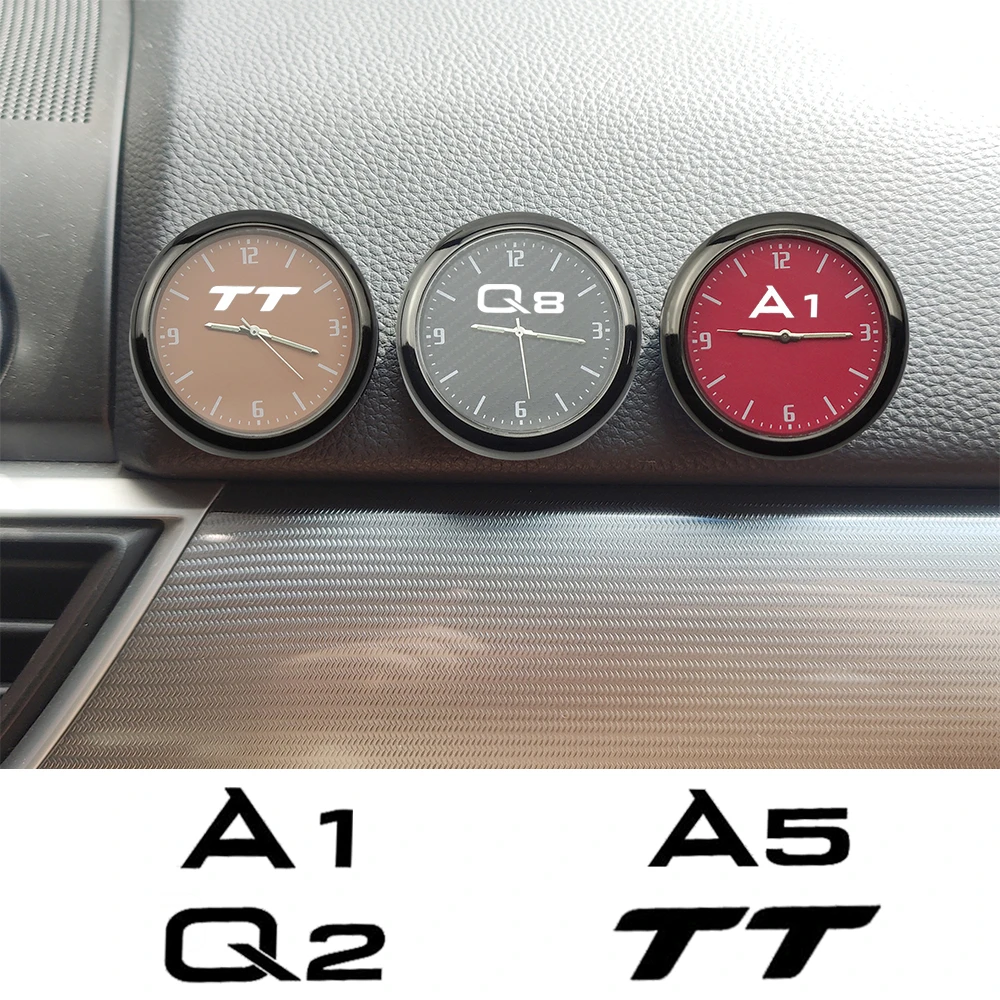 Car Clock Watch Quartz Clocks For Audi A1 A2 A3 A4 B8 B9 A5 A6 A7 A8 Q2