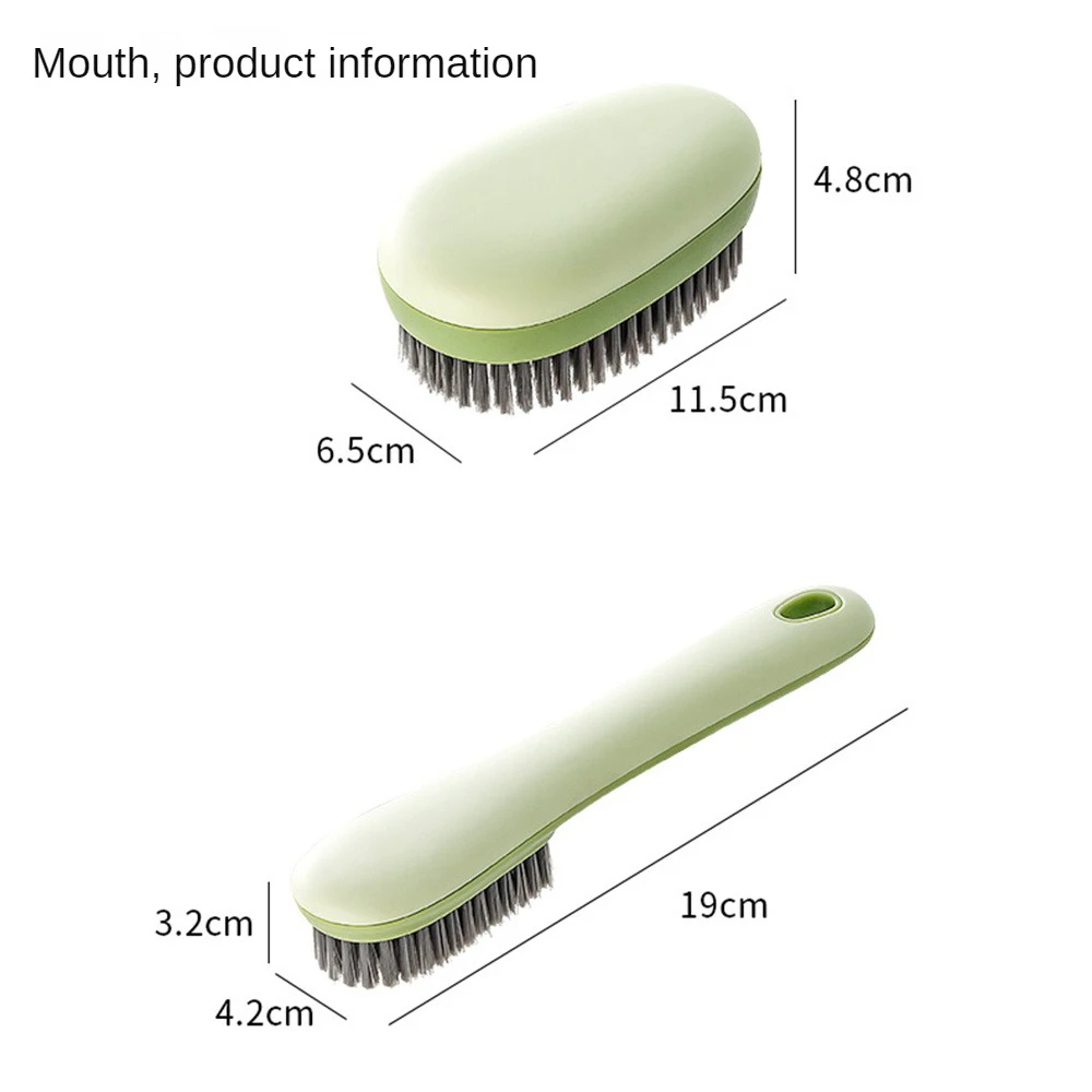Shoe Cleaning Brush Soft Bristled Shoe Brush Long Handle  Multifunctional Household Laundry Cleaner Brush Cleaning Tool 5