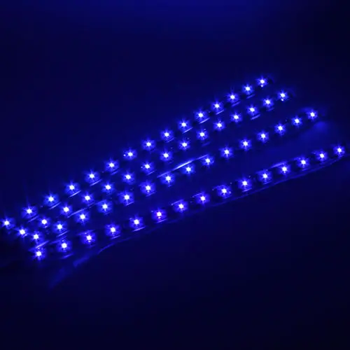 Motorcycle Led Lights Led Lamp Strip Motorcycle Accessories Car Led Lights 12V Car Motors Decor Lamp 4PCs Waterproof 15 LEDs 30cm LED BLUE Color