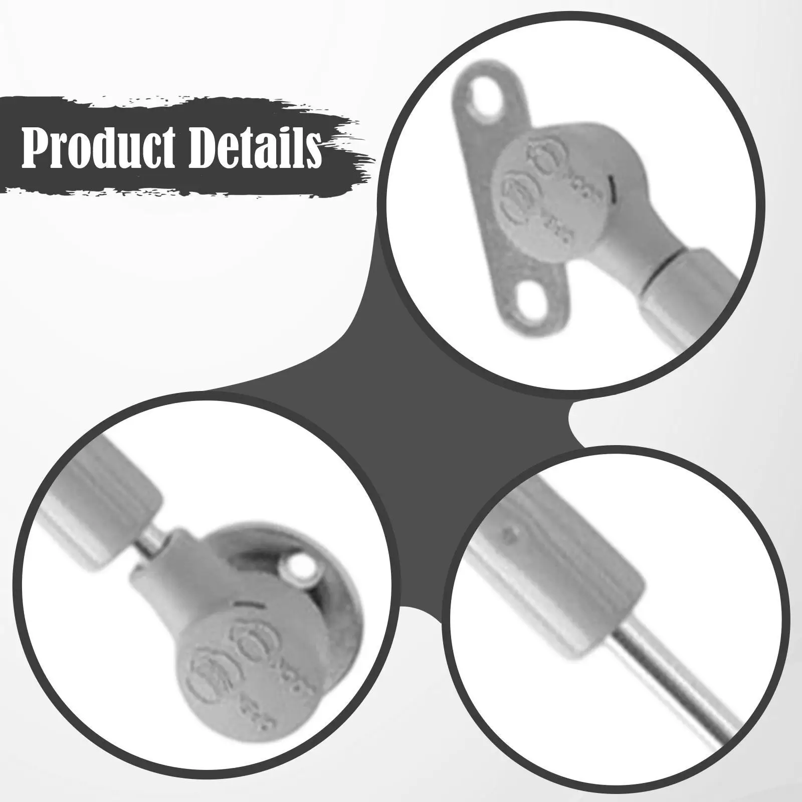 2x Toy Box Hinges Flat Lid Support Hinges Easy Installation Gas Strut Spring Hinge for Treasure Box Chest Boxes