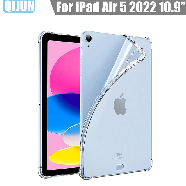 Tablet case for Apple iPad Air 5 2022 10.9 Silicone soft shell TPU Airbag  cover Transparent