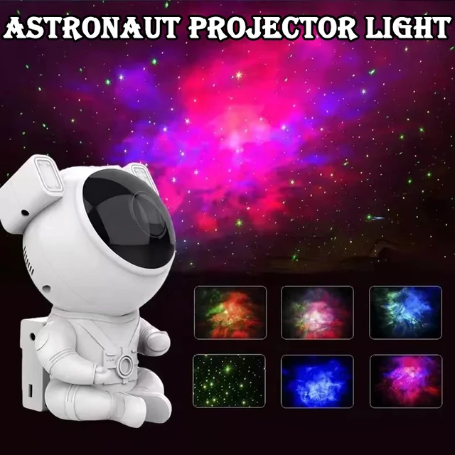 Proyector De Estrellas Para Niños Y Adultos, Luz Nocturna Con Control  Remoto, Diseño Ajustable De 360 °, Iluminación De Galaxia Nebulosa De  Astronauta - Luces Nocturnas - AliExpress