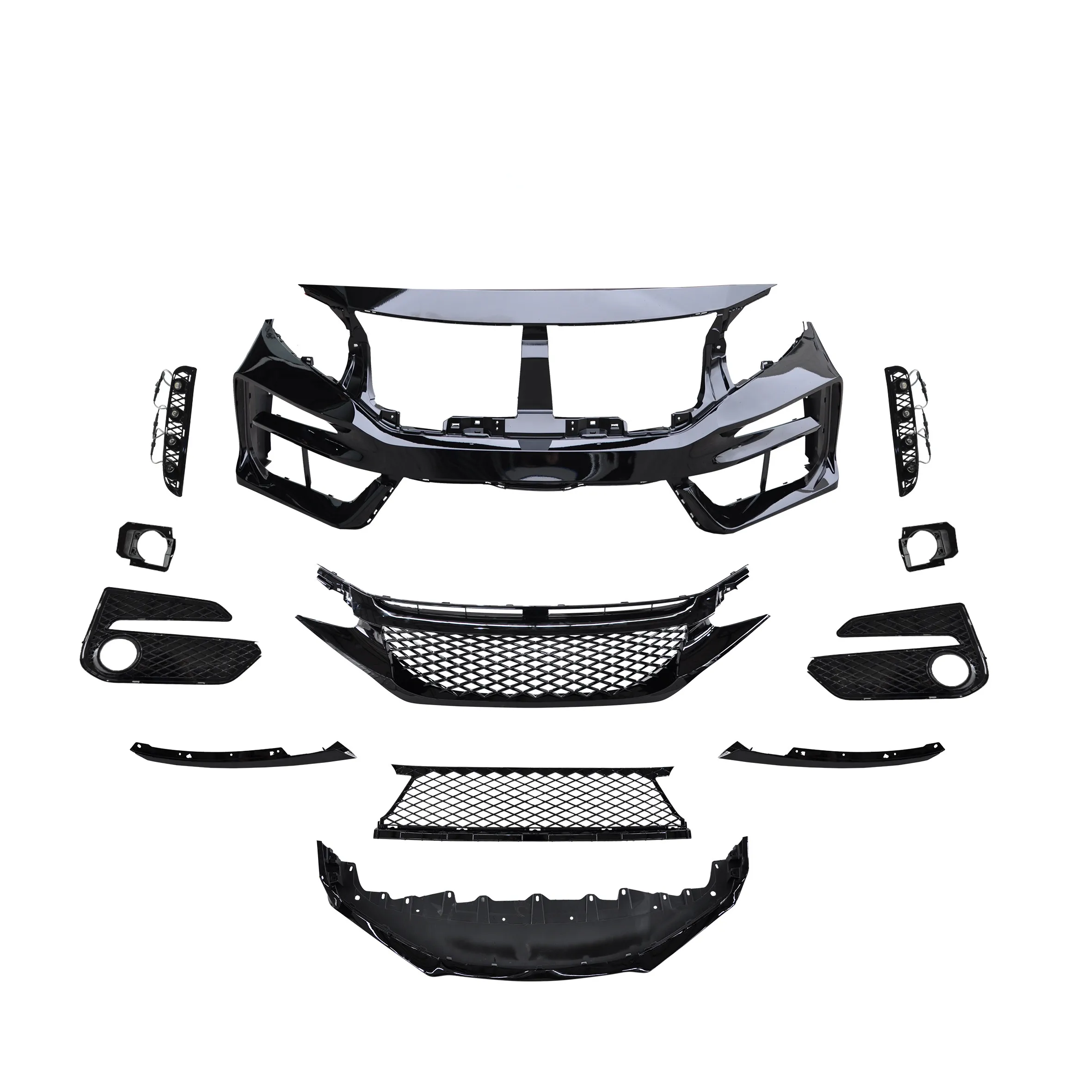 

The auto modified spare parts for Hond a Civi c upgrade 16-21 type R front bumper complete body kit for auto other body parts