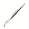 1pcs / 2pcs Stainless Steel Multi-Purpose Tweezers - Perfect For Nail Art, Dental Crystals & Cotton Picking 5