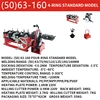 63-200 hand-operated four-ring PE butt welding machine PE pipe welding machine butt splicing machine fusion splicer hot melter 4