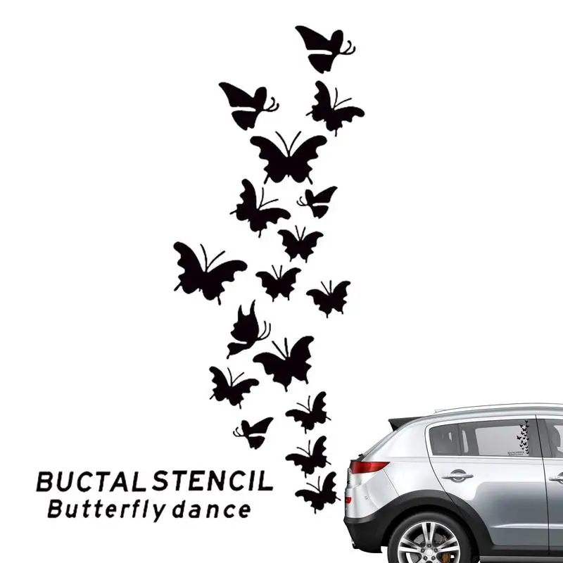 

Butterfly Wall Decal Reflective Icebox Laptop Door Sticker Car Interior Decor Sticker With Reflective Effect Funny Home Decor