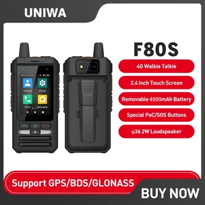 Телефон-рация UNIWA F80S защищенный IP54, 1 + 8 Гб, 2,4 дюйма, 5300 мА ч, Android 10