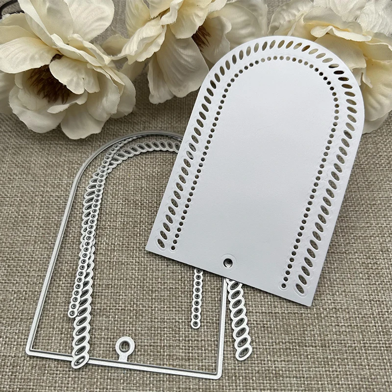 

Arc label tag decoration Metal Cutting Dies Stencils For DIY Scrapbooking Decorative Handcraft Die Cutting Template Mold
