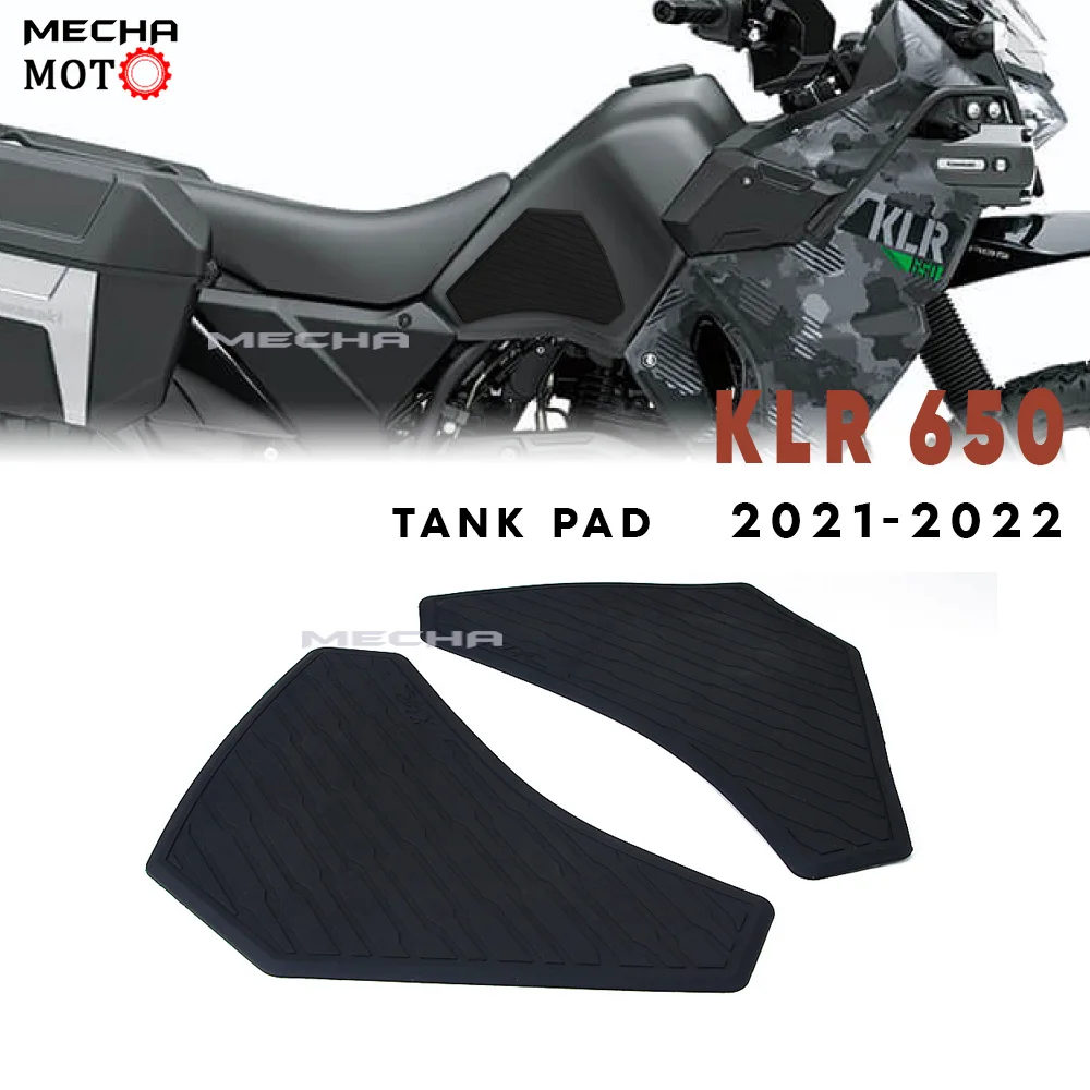 Fuel Tank Pad for Kawasaki KLR 650 KLR650 2021 2022 Anti-slip Scratch-resistant Rubber Knee Grip Sticker Decal Fuel Tank Protect