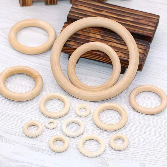 1 Dozen Wooden Curtain Decorative Wood Ring with Detachable Clip Or Screwed  - AliExpress