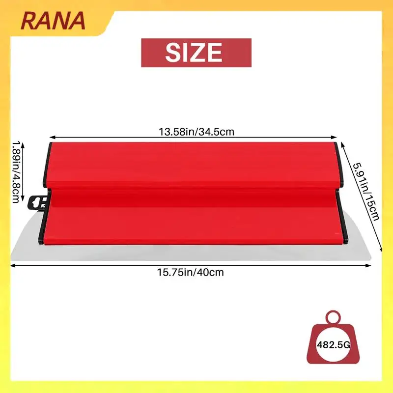 RANA Drywall Smoothing Spatula Cement And Concrete Wall-Board Wall Plastering Tools 15.7 Inch 40Cm Finishing Spatula Tool