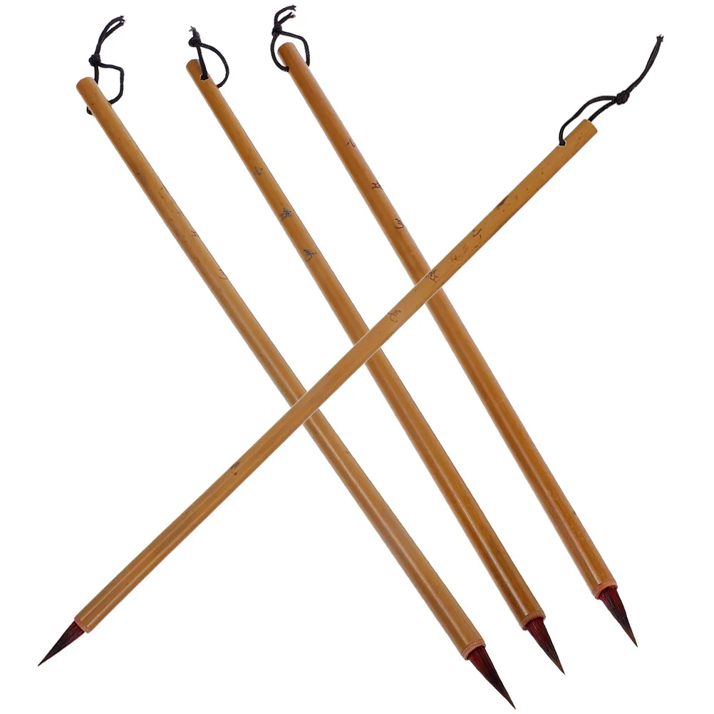 

4pcs Professional Retro Writing Brush Traditional Painting Writing Brush Pens