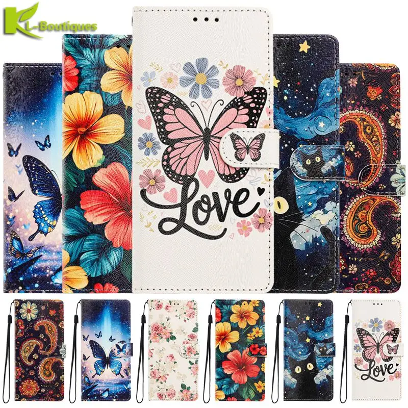 Cute Cartoon Wallet Stand Cover - Enhanced Protection Design Case